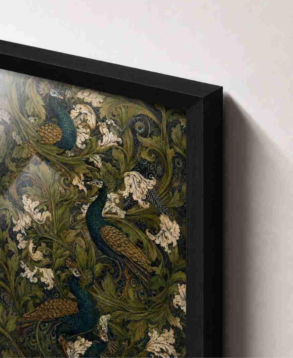 Peacock & acanthus tapestry (green)