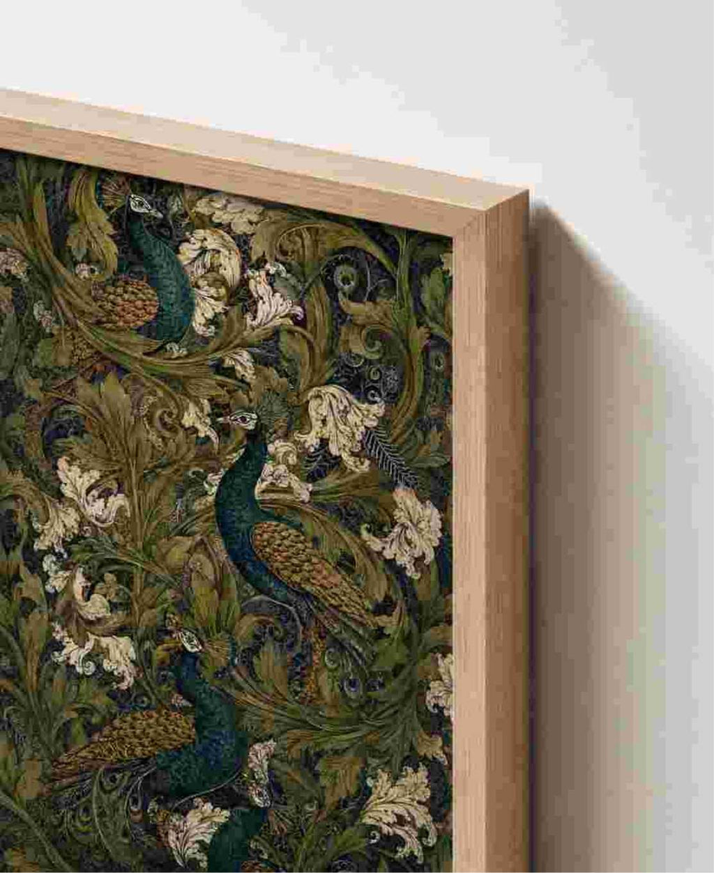 Peacock & acanthus tapestry (green)