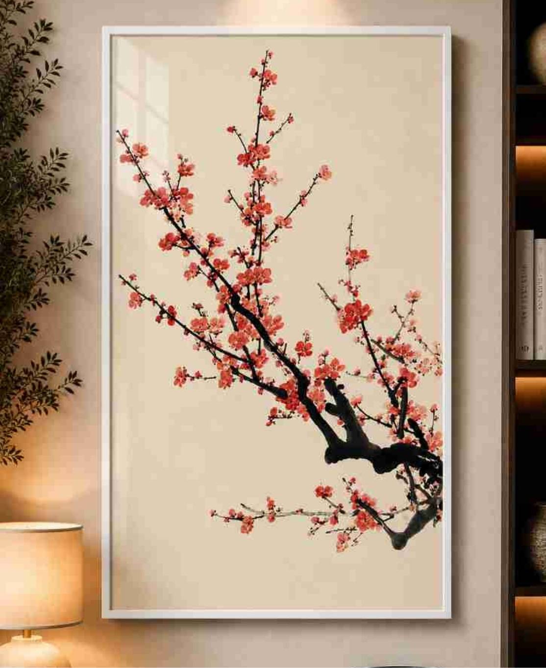 Ink-wash plum blossoms