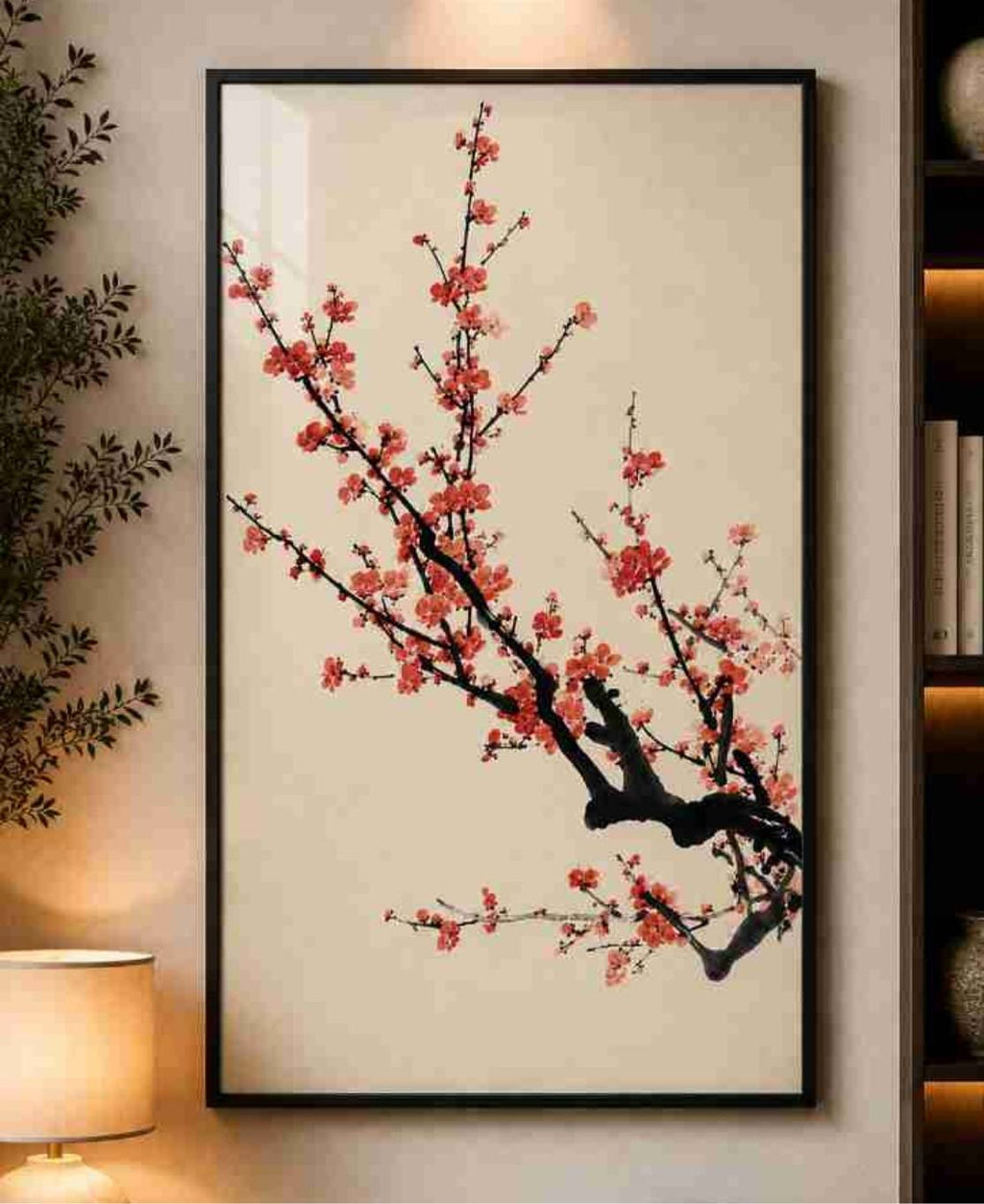 Ink-wash plum blossoms