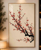 Ink-wash plum blossoms