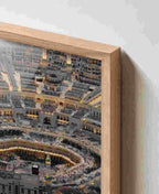 Mecca aerial night view of Kaaba