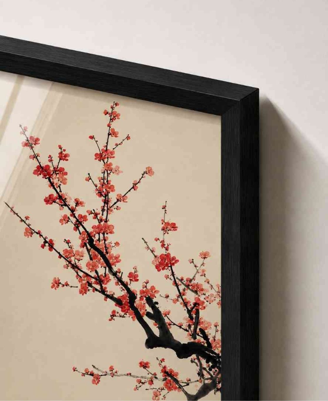 Ink-wash plum blossoms