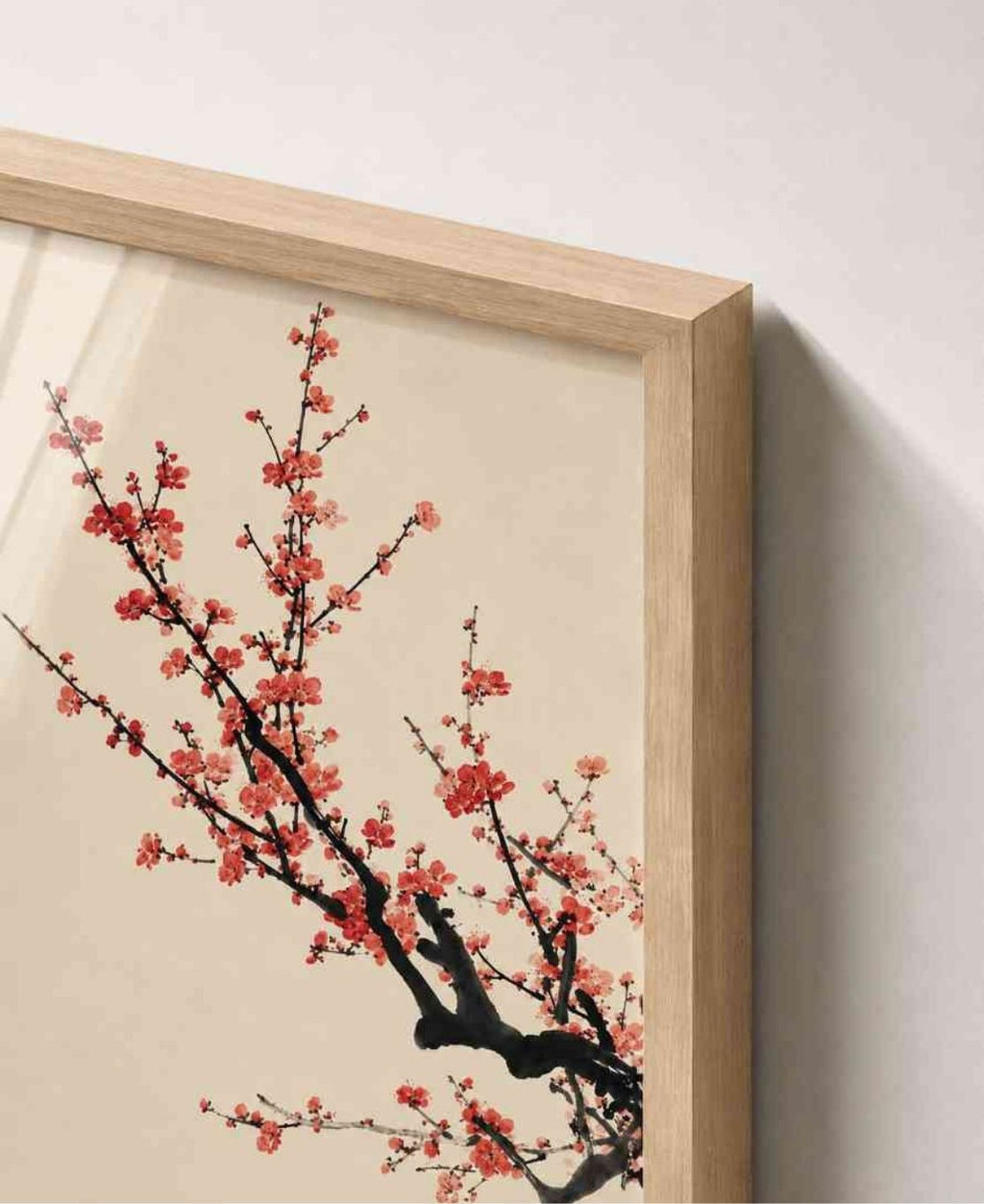 Ink-wash plum blossoms