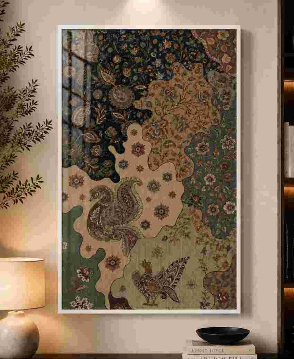 Patchwork paisley & floral textile
