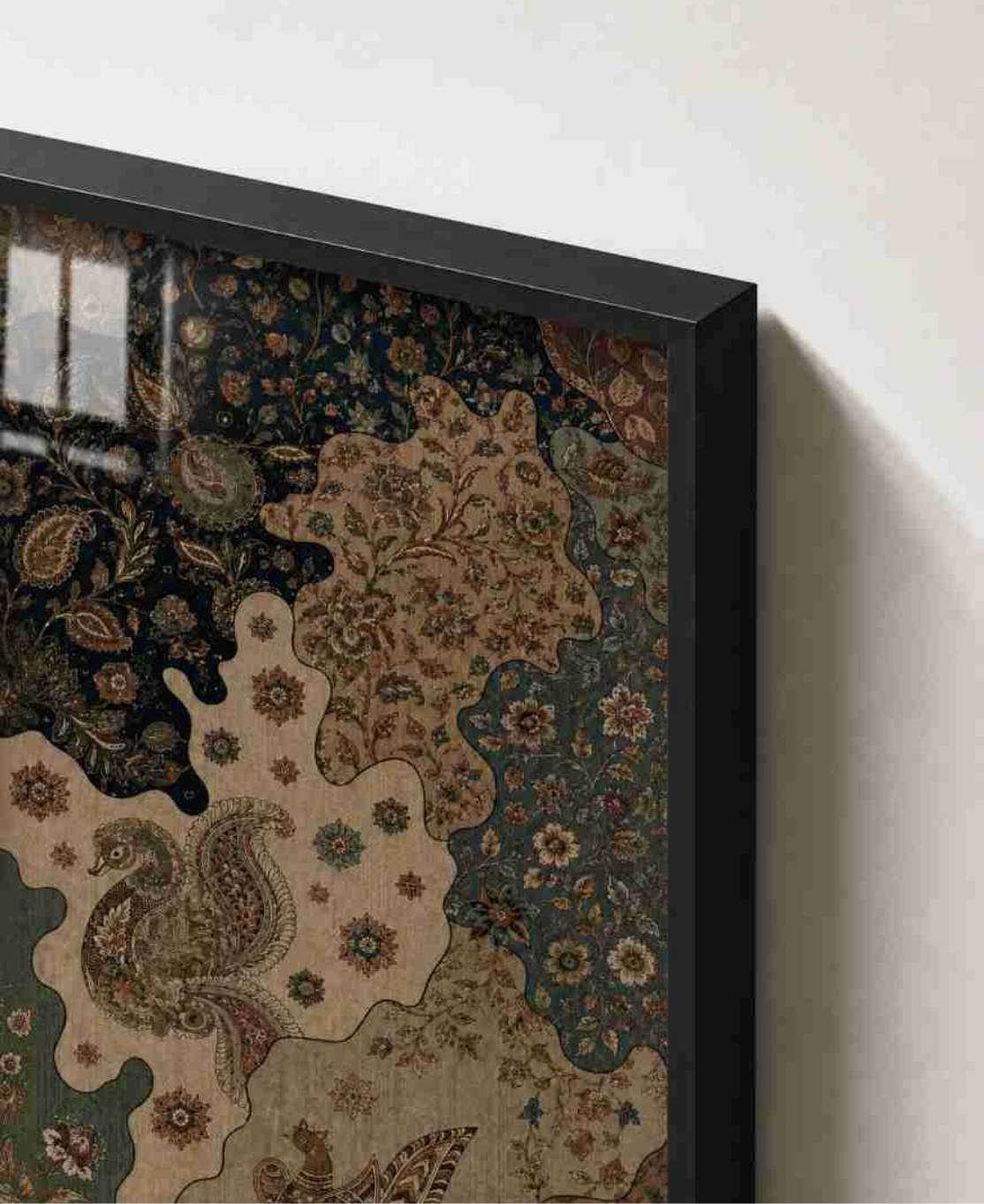 Patchwork paisley & floral textile