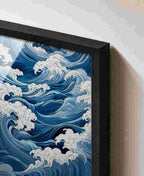 Japanese-style ocean waves (blue/white)