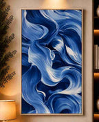 Blue brushstroke abstracT