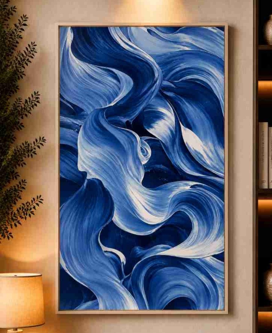Blue brushstroke abstracT