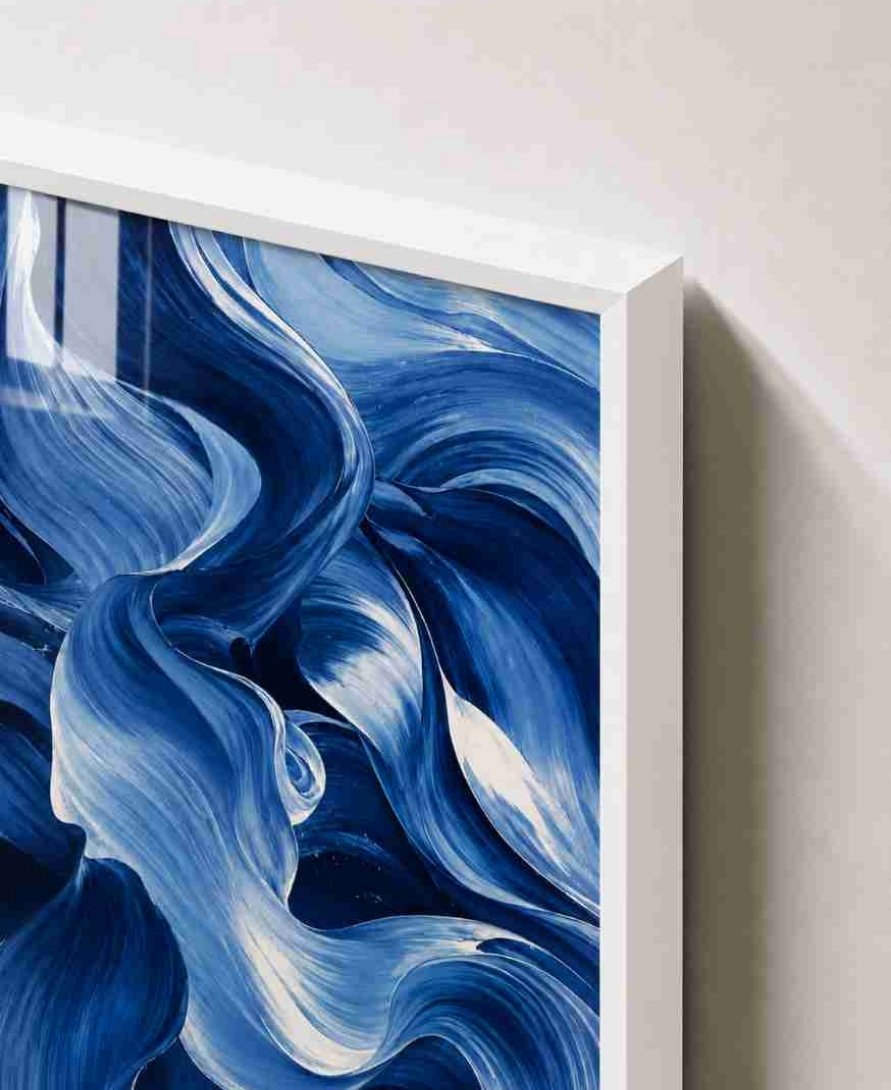 Blue brushstroke abstracT