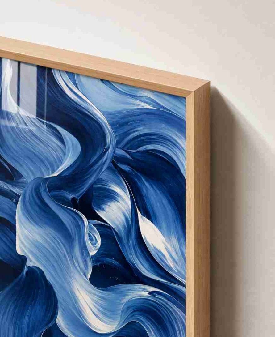 Blue brushstroke abstracT