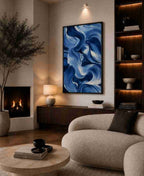 Blue brushstroke abstracT