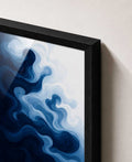 Abstract blue smoke/wave swirls
