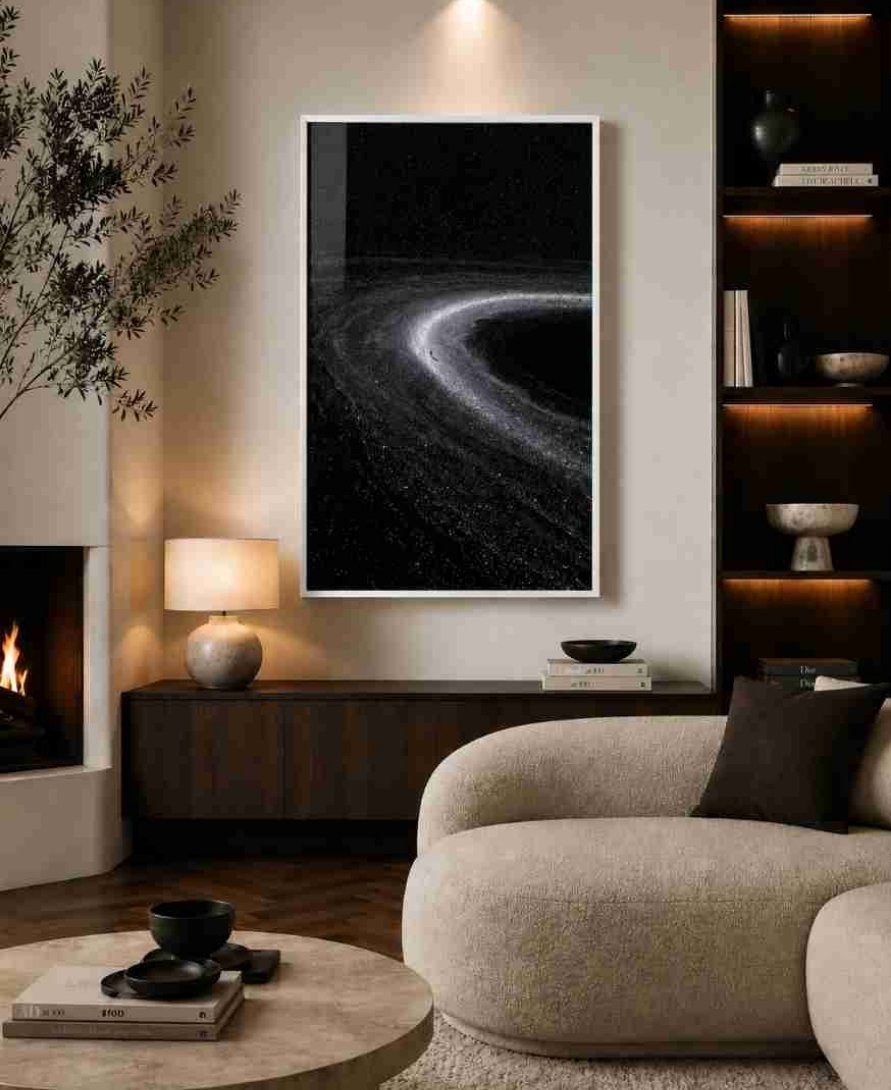 Astronaut on starry ring