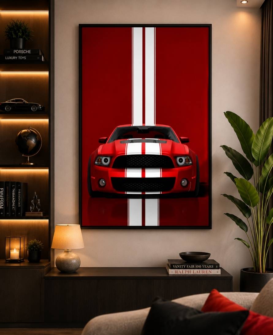 Red Shelby Mastang