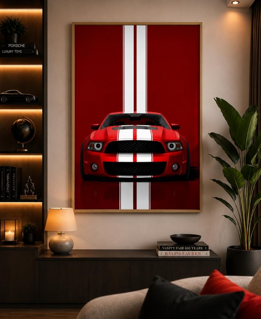 Red Shelby Mastang
