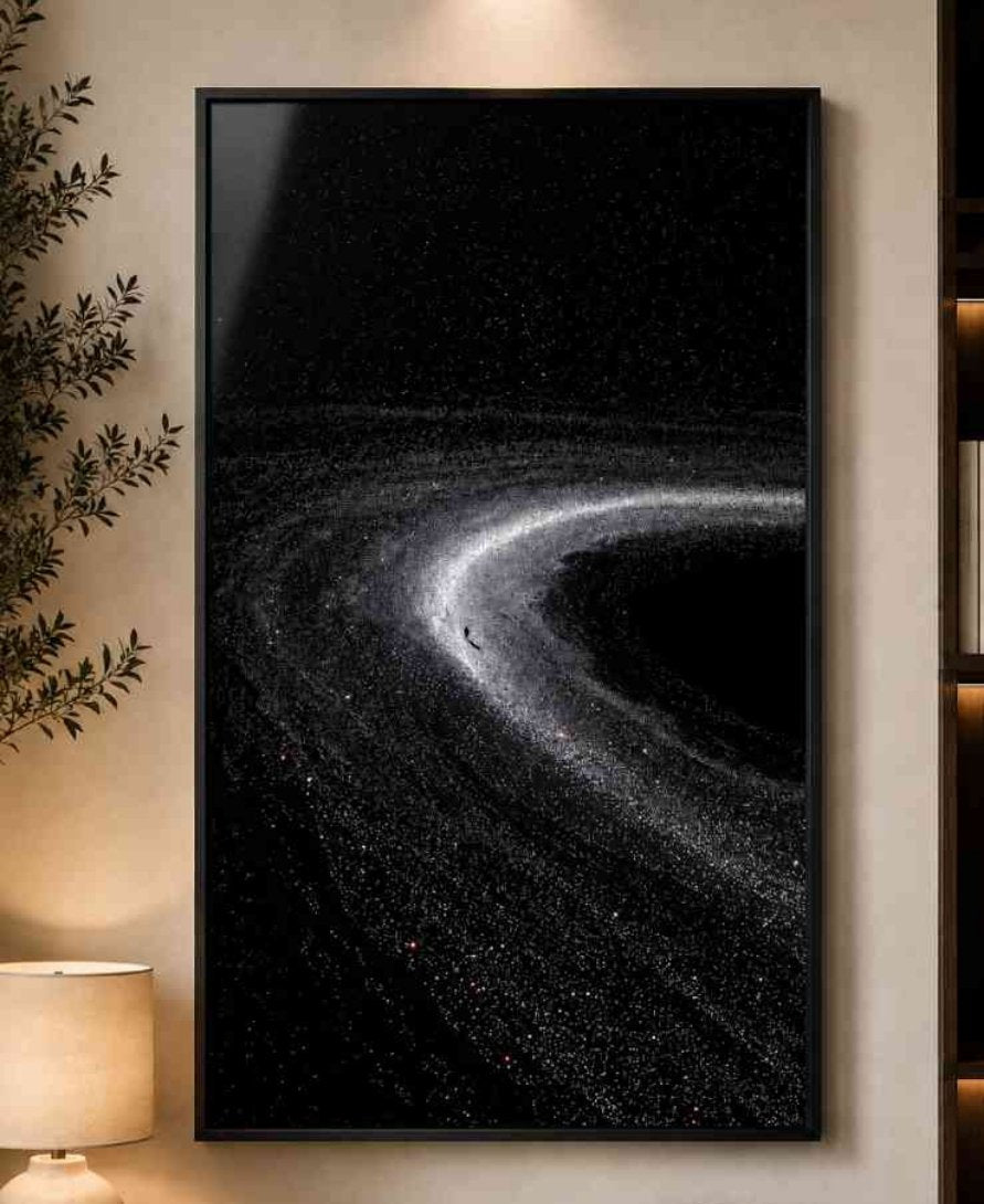Astronaut on starry ring