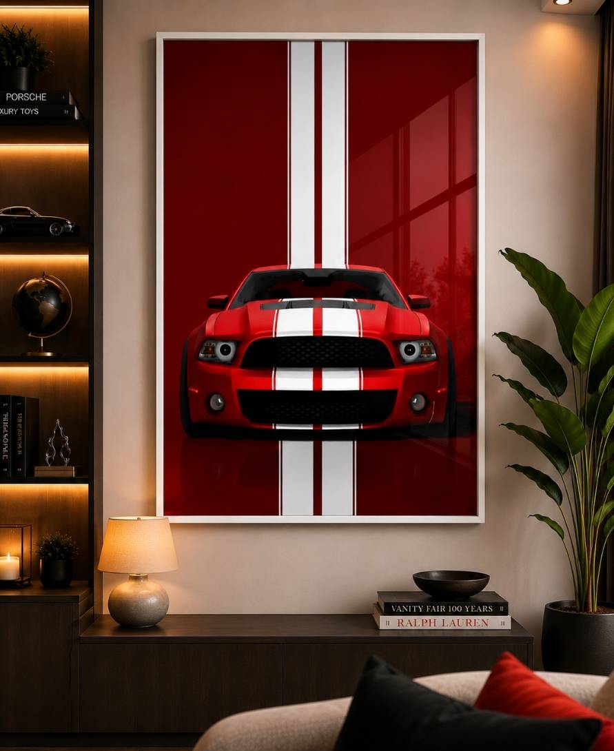 Red Shelby Mastang