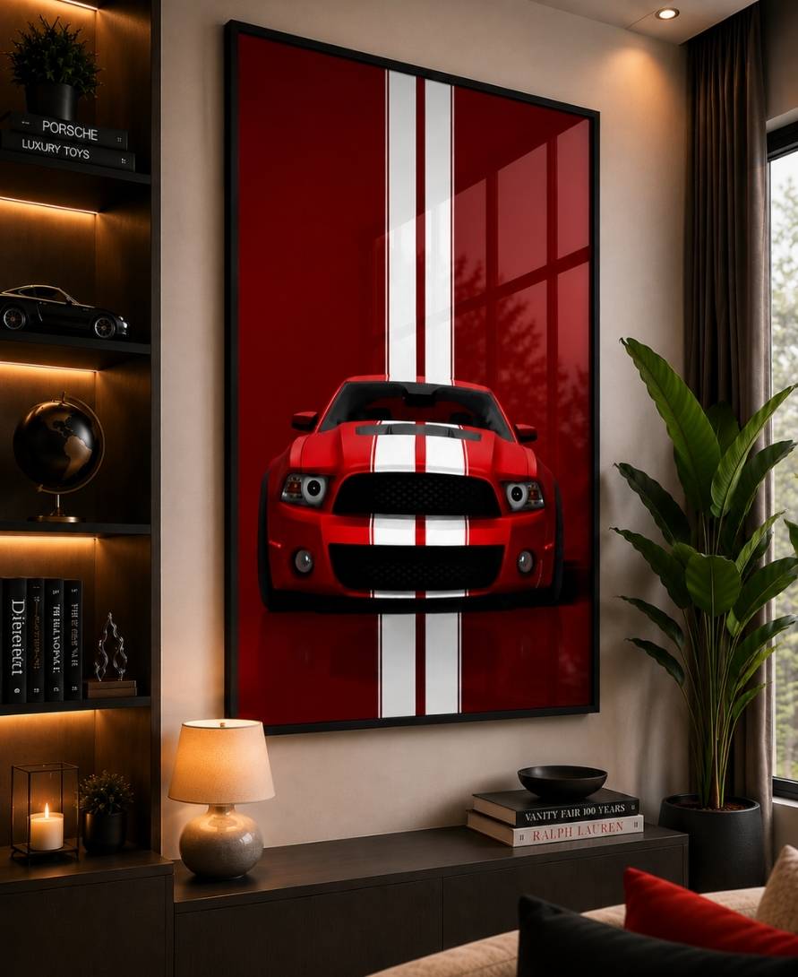 Red Shelby Mastang