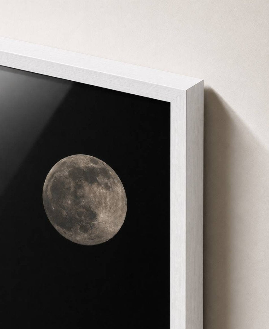 Full moon on black — "Lone Light