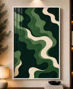 Green wave abstract