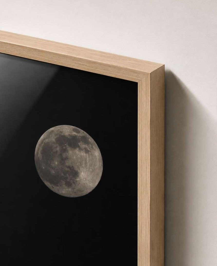 Full moon on black — "Lone Light