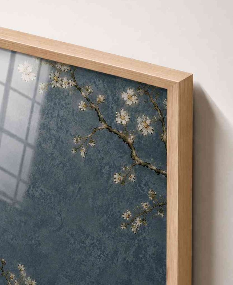 Almond blossom on blue (Van Gogh style)