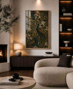 Peacock & acanthus tapestry (green)