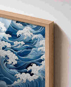 Japanese-style ocean waves (blue/white)