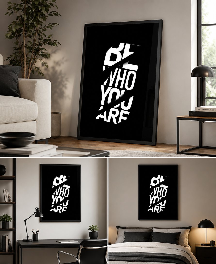 Be Who You Are | Motivational Poster Wall Art