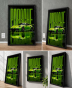 Green Porsche 911 GT3 With Typography